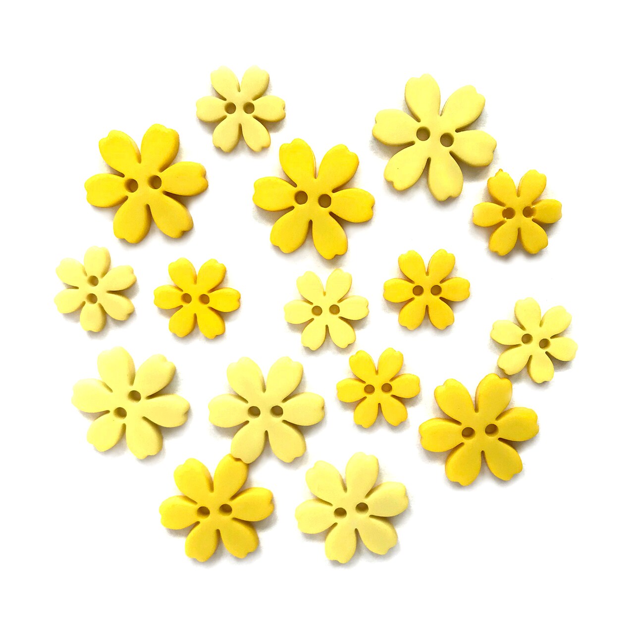 Buttons Galore and More Flower Shaped Novelty Buttons for Sewing & Craft -  48 Buttons